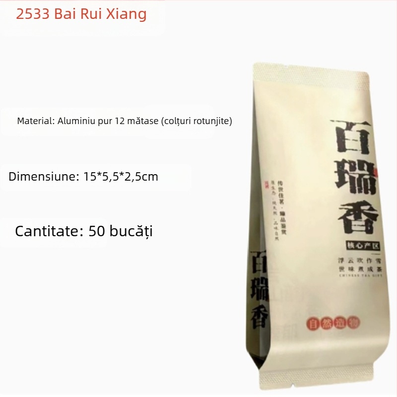 Ceai de roc în pliculețe mici: Dahongpao, Bujor auriu, Trandafir galben, Scorțișoară, Narcis