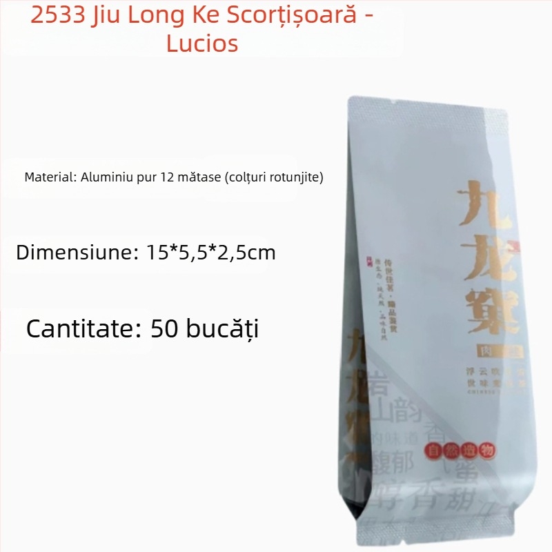 Ceai de roc în pliculețe mici: Dahongpao, Bujor auriu, Trandafir galben, Scorțișoară, Narcis