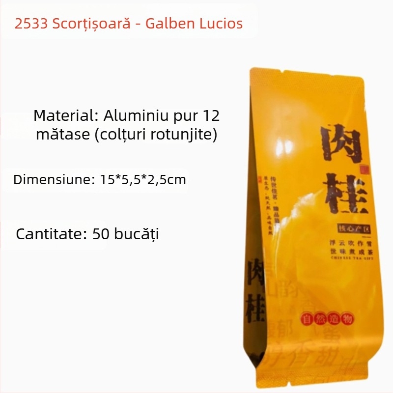 Ceai de roc în pliculețe mici: Dahongpao, Bujor auriu, Trandafir galben, Scorțișoară, Narcis