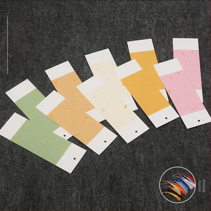 Semn de carte lacuit în stil antic chinezesc — gol, creativ pentru caligrafie manuală, semn de carte pentru elevi, hârtie de orez, material DIY
