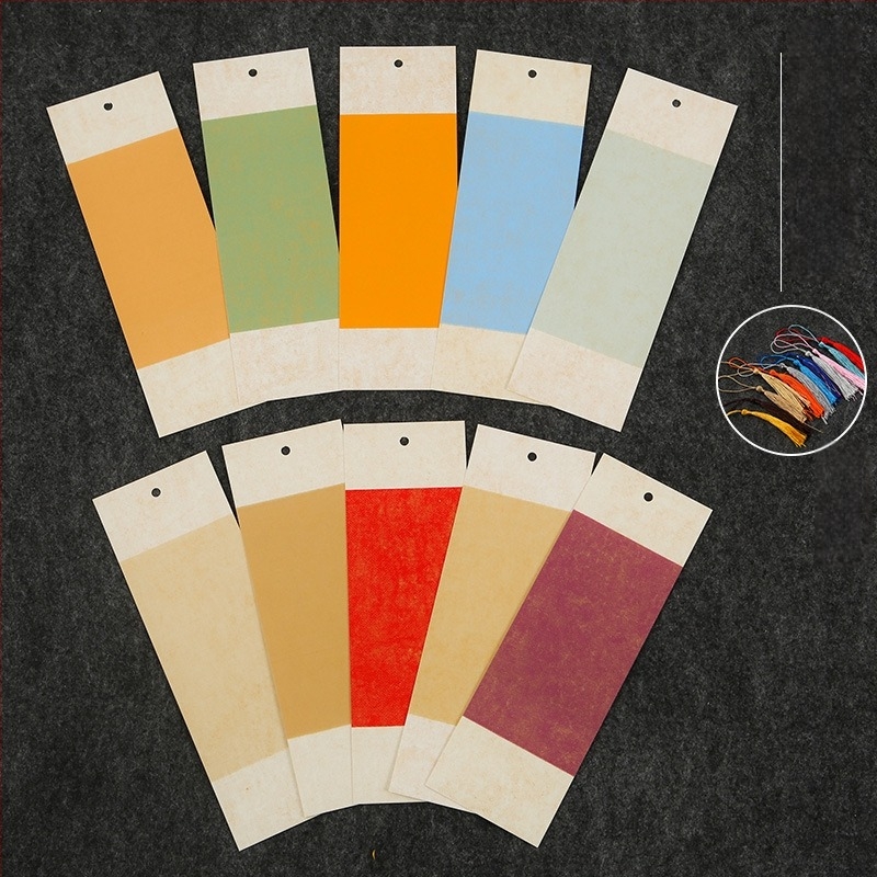 Semn de carte lacuit în stil antic chinezesc — gol, creativ pentru caligrafie manuală, semn de carte pentru elevi, hârtie de orez, material DIY