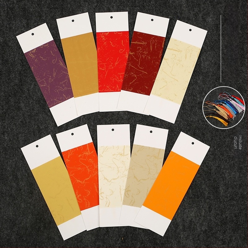 Semn de carte lacuit în stil antic chinezesc — gol, creativ pentru caligrafie manuală, semn de carte pentru elevi, hârtie de orez, material DIY