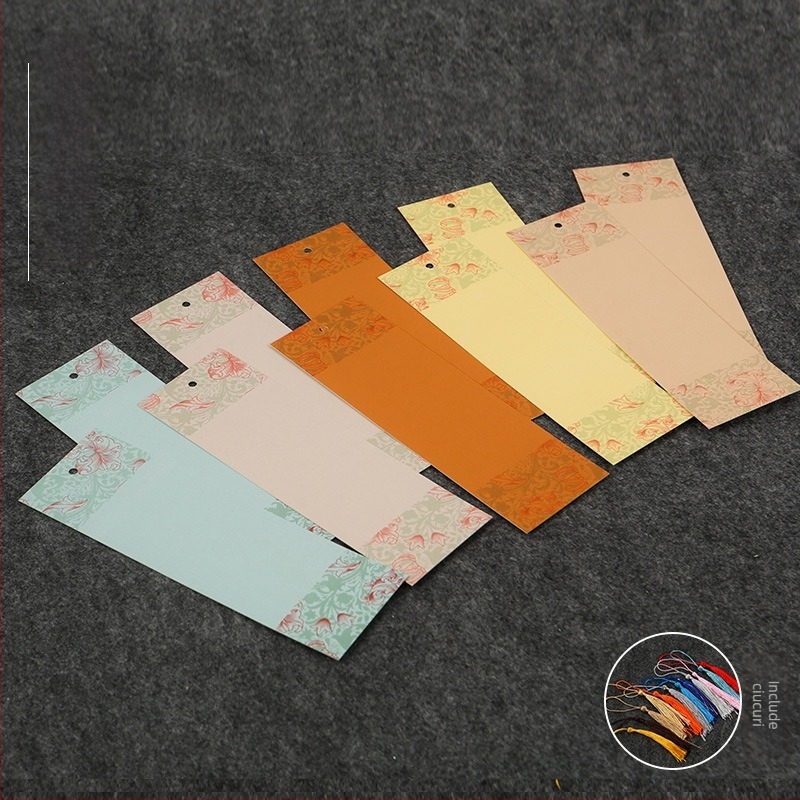 Semn de carte lacuit în stil antic chinezesc — gol, creativ pentru caligrafie manuală, semn de carte pentru elevi, hârtie de orez, material DIY