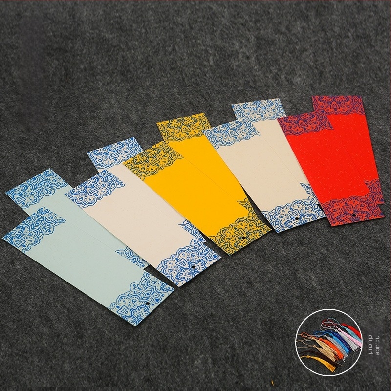 Semn de carte lacuit în stil antic chinezesc — gol, creativ pentru caligrafie manuală, semn de carte pentru elevi, hârtie de orez, material DIY