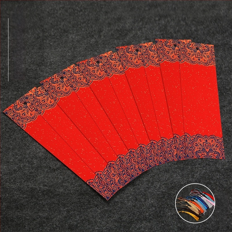 Semn de carte lacuit în stil antic chinezesc — gol, creativ pentru caligrafie manuală, semn de carte pentru elevi, hârtie de orez, material DIY