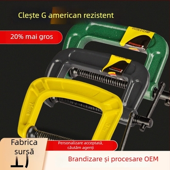 Clema G pentru tâmplărie, robustă – prindere rapidă și fixare (tip G)