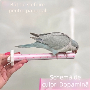 Post de zgâriere pentru papagali, cu design colorat dopamin pentru șlefuirea ciocului și gheare, suport pentru pasăre, jucărie mică pentru cușcă