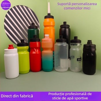 Sticlă de apă pentru bicicletă din plastic PP, cu pai, pentru călătorii de vară, cu logo imprimat, personalizabilă