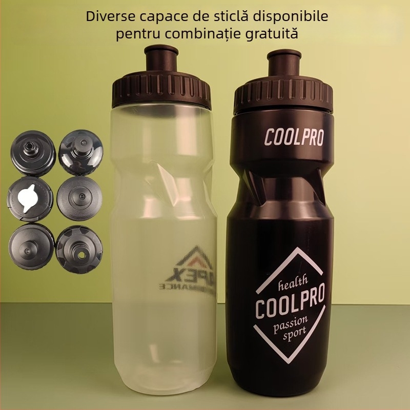 Sticlă de apă pentru bicicletă din plastic PP, cu pai, pentru călătorii de vară, cu logo imprimat, personalizabilă