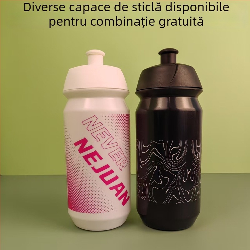 Sticlă de apă pentru bicicletă din plastic PP, cu pai, pentru călătorii de vară, cu logo imprimat, personalizabilă
