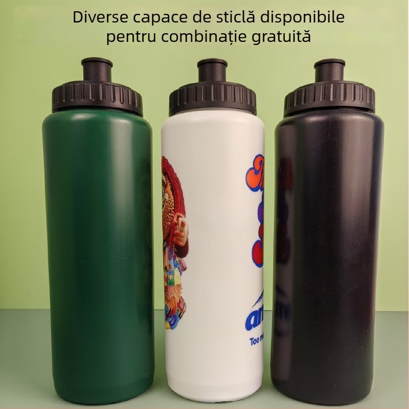 Sticlă de apă pentru bicicletă din plastic PP, cu pai, pentru călătorii de vară, cu logo imprimat, personalizabilă