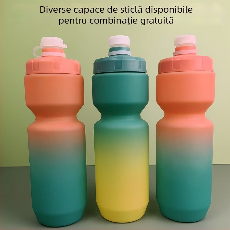 Sticlă de apă pentru bicicletă din plastic PP, cu pai, pentru călătorii de vară, cu logo imprimat, personalizabilă