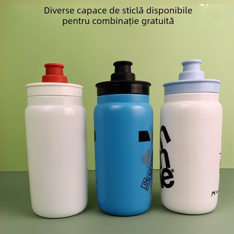 Sticlă de apă pentru bicicletă din plastic PP, cu pai, pentru călătorii de vară, cu logo imprimat, personalizabilă