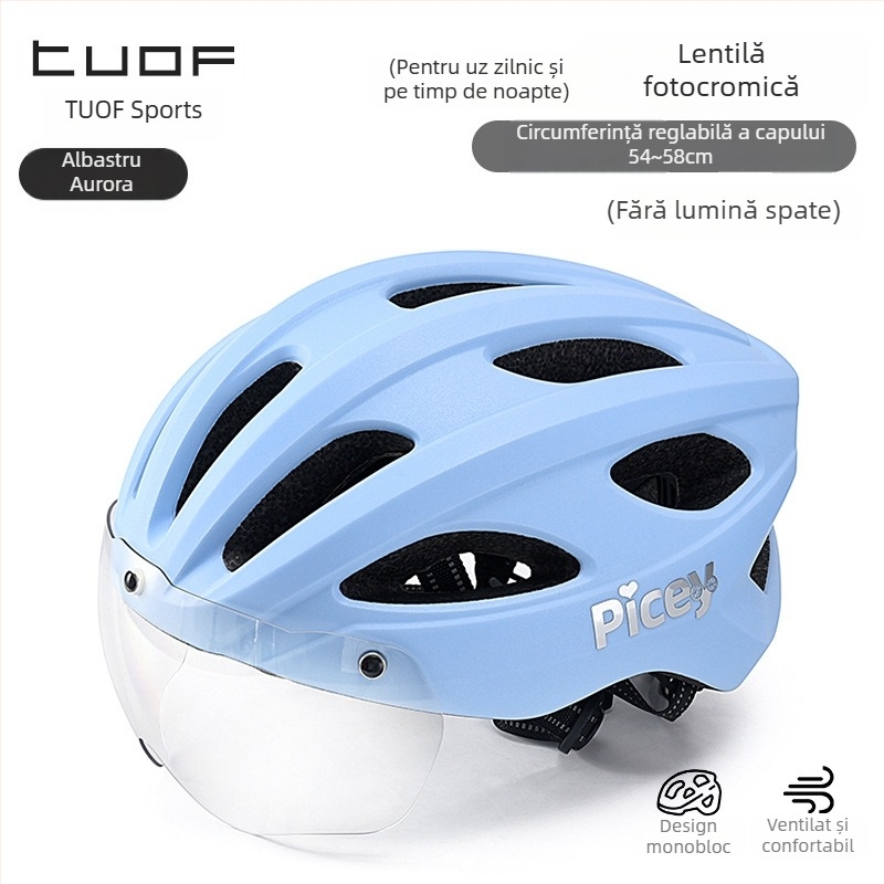 Cască de bicicletă pentru copii cu lumină posterioară - unisex
