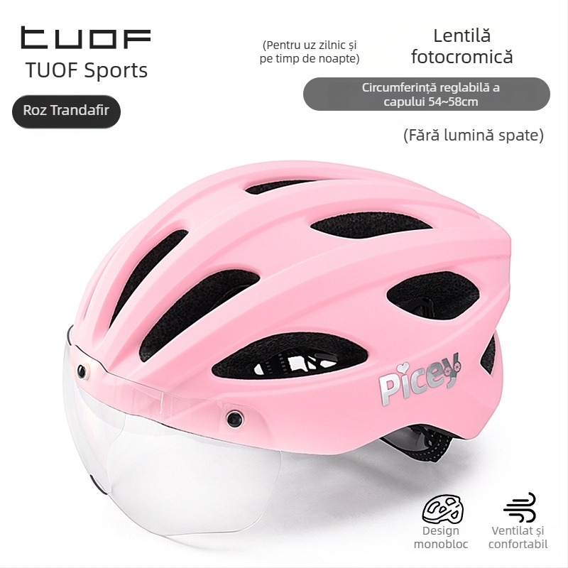 Cască de bicicletă pentru copii cu lumină posterioară - unisex