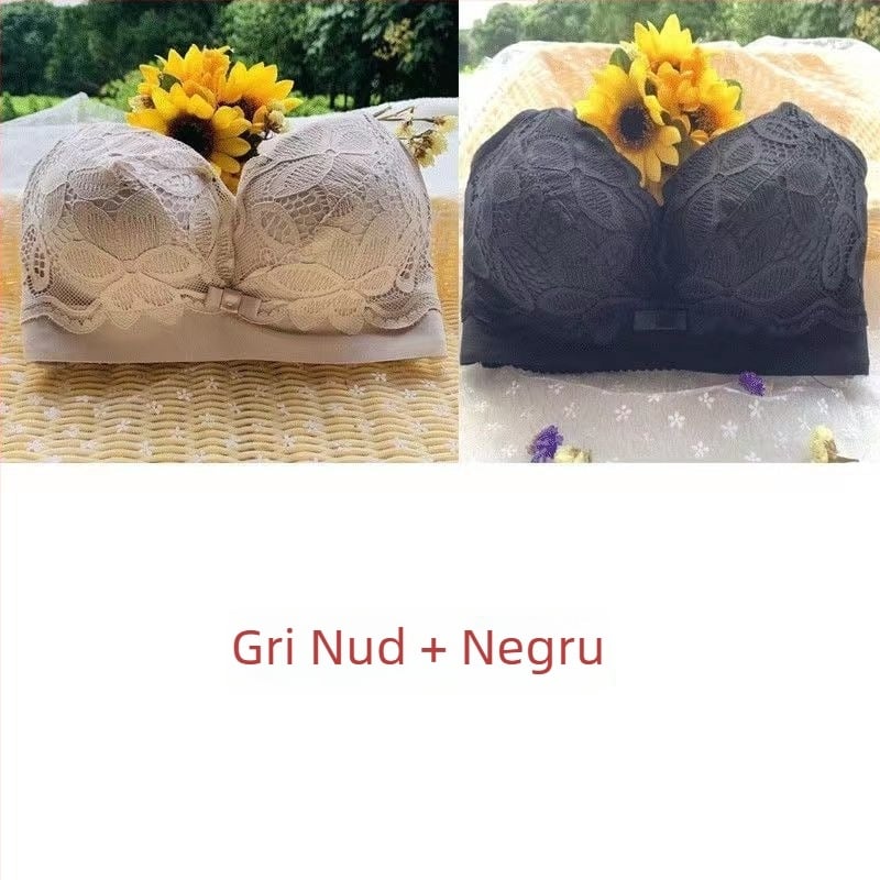 Sutien push-up îngroșat, cu umplutură de 8 cm, cupă completă, fără arcuri metalice, modelare a sânilor pe lateral, sutien pentru femei