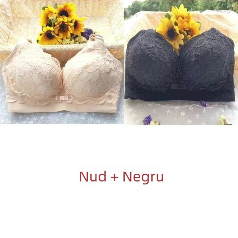 Sutien push-up îngroșat, cu umplutură de 8 cm, cupă completă, fără arcuri metalice, modelare a sânilor pe lateral, sutien pentru femei