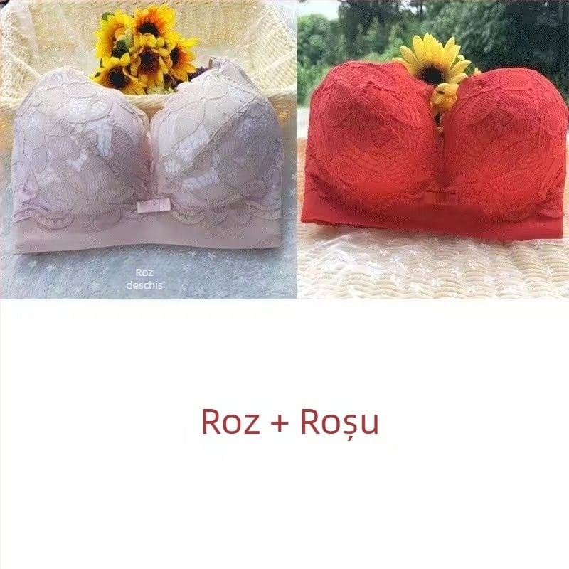 Sutien push-up îngroșat, cu umplutură de 8 cm, cupă completă, fără arcuri metalice, modelare a sânilor pe lateral, sutien pentru femei