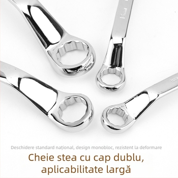 Cheie Plum Blossom cu două capete pentru reparații auto, instrument manual cu finisaj oglindă, cheie Torx multifuncțional