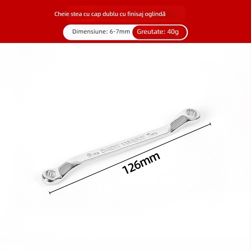 Cheie Plum Blossom cu două capete pentru reparații auto, instrument manual cu finisaj oglindă, cheie Torx multifuncțional