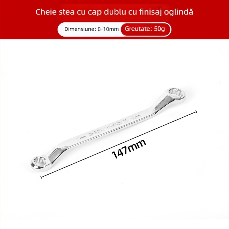 Cheie Plum Blossom cu două capete pentru reparații auto, instrument manual cu finisaj oglindă, cheie Torx multifuncțional