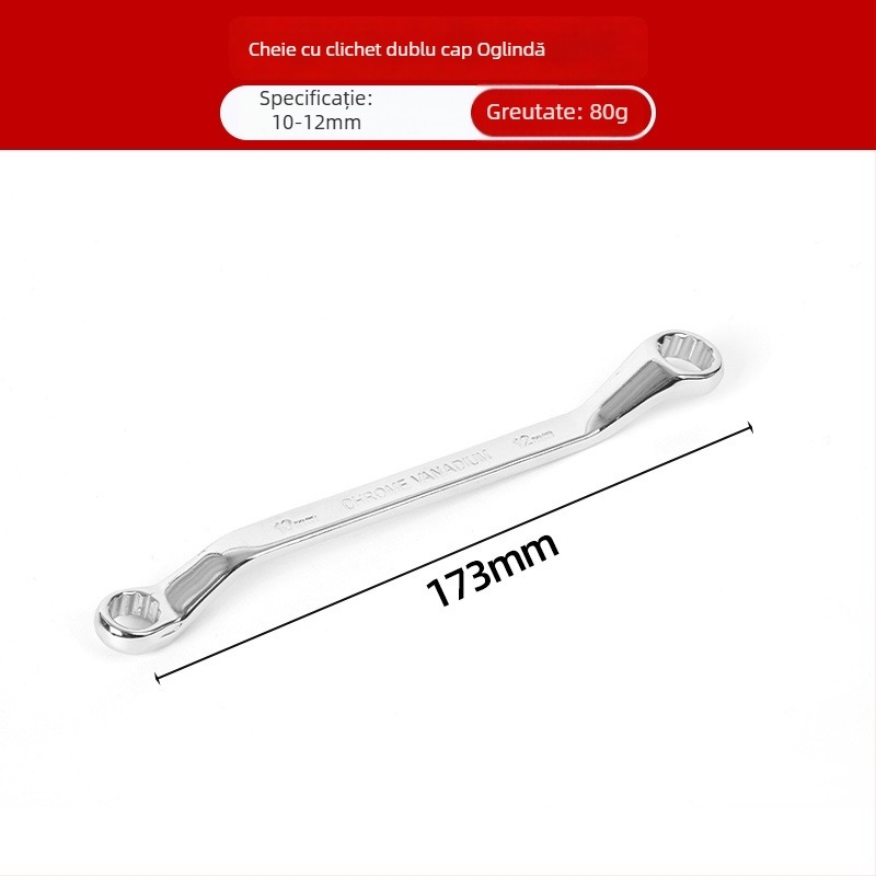 Cheie Plum Blossom cu două capete pentru reparații auto, instrument manual cu finisaj oglindă, cheie Torx multifuncțional