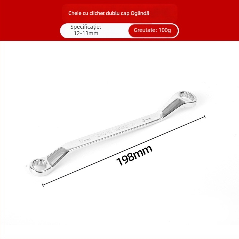 Cheie Plum Blossom cu două capete pentru reparații auto, instrument manual cu finisaj oglindă, cheie Torx multifuncțional