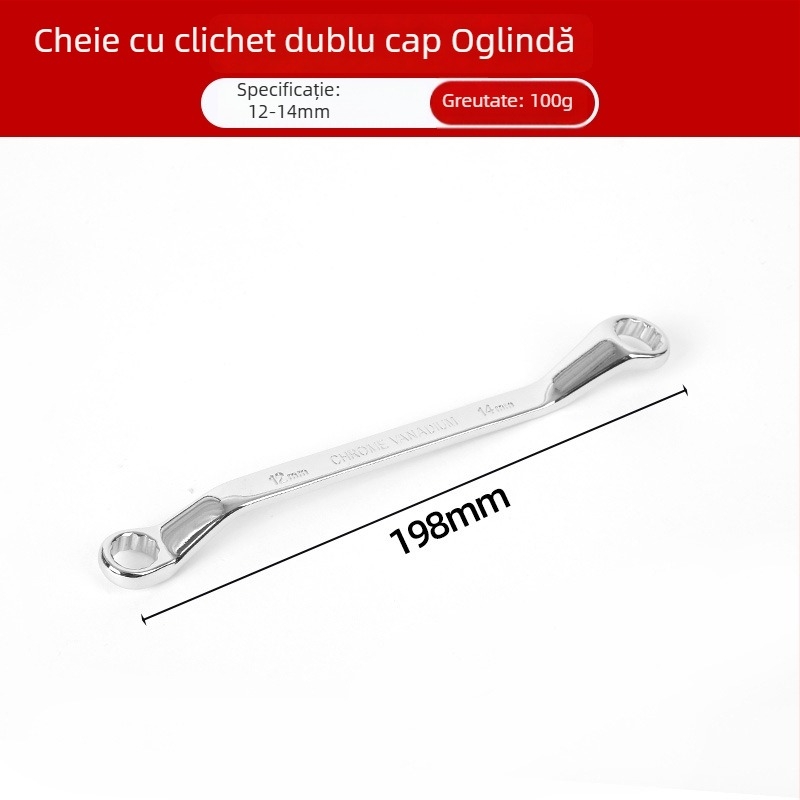 Cheie Plum Blossom cu două capete pentru reparații auto, instrument manual cu finisaj oglindă, cheie Torx multifuncțional