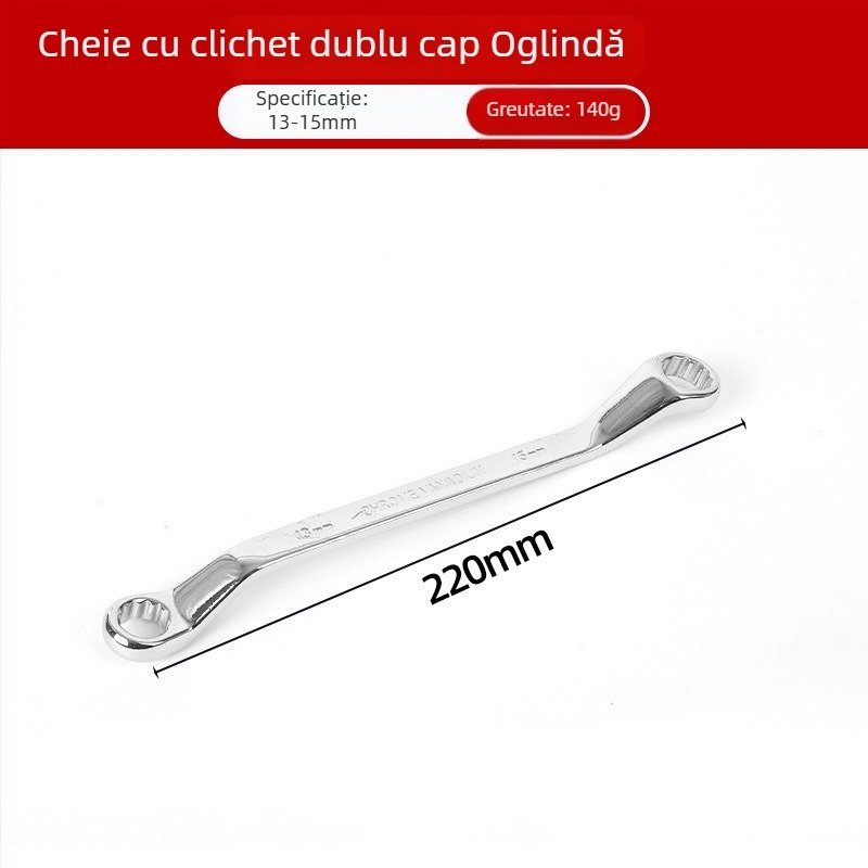 Cheie Plum Blossom cu două capete pentru reparații auto, instrument manual cu finisaj oglindă, cheie Torx multifuncțional