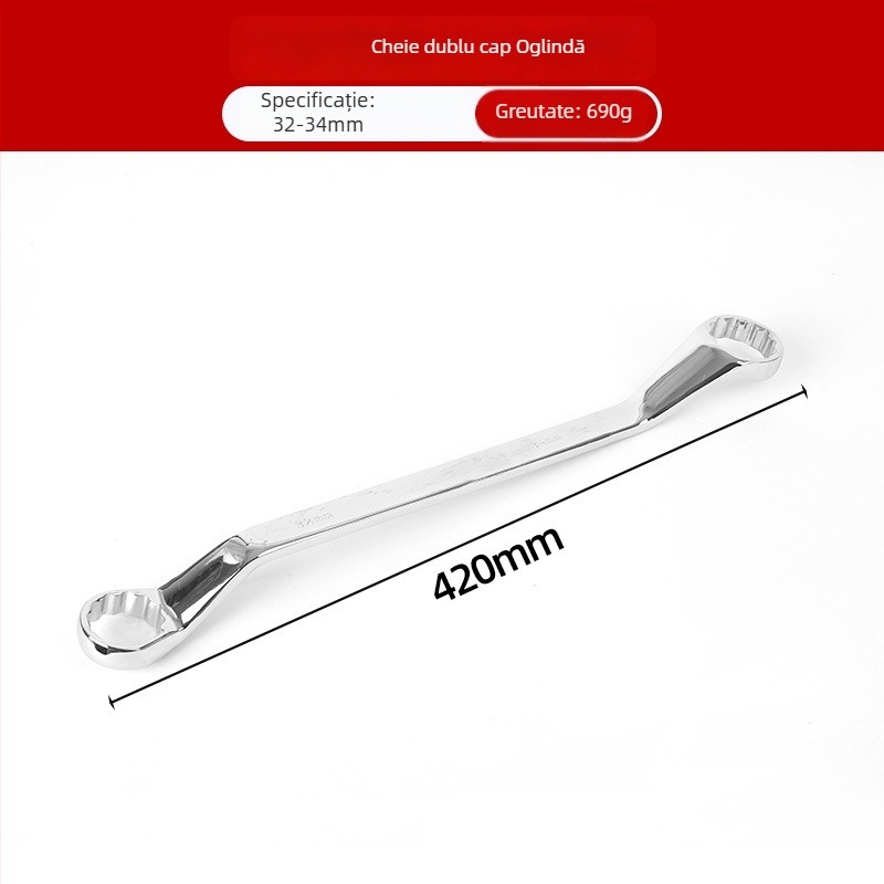 Cheie Plum Blossom cu două capete pentru reparații auto, instrument manual cu finisaj oglindă, cheie Torx multifuncțional
