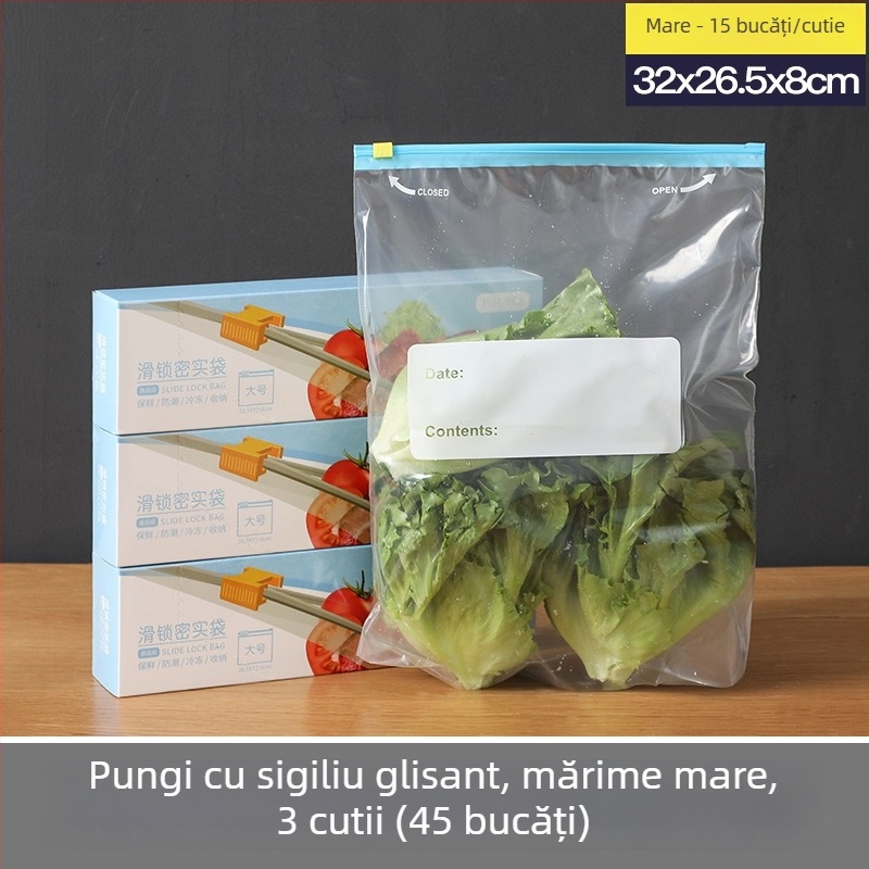 Pungi sigilate de congelator pentru găluște și legume