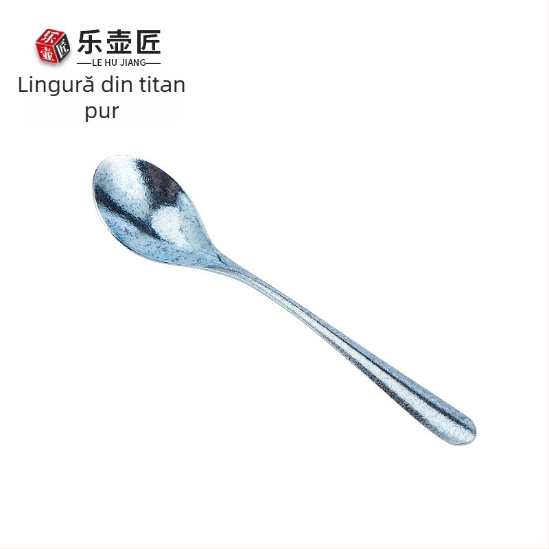 Stil nordic: furculițe pentru desert din titan pur – set colorat, antibacterian