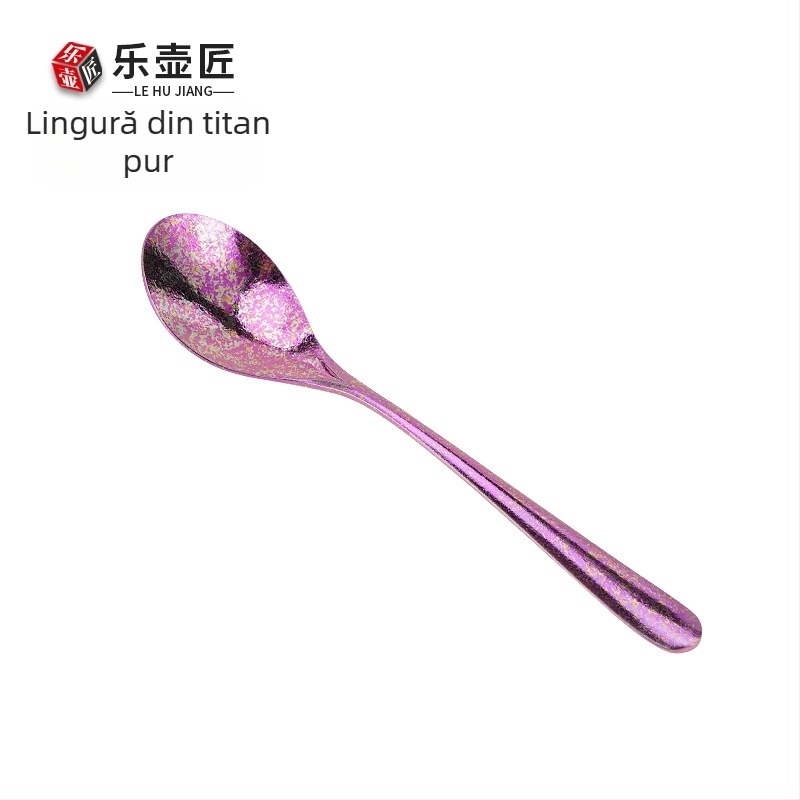 Stil nordic: furculițe pentru desert din titan pur – set colorat, antibacterian