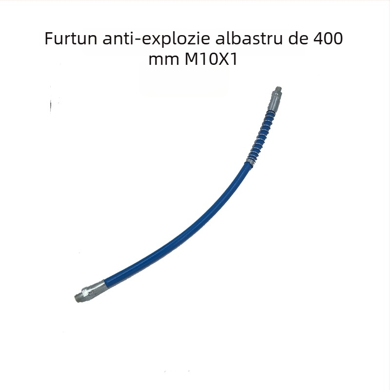 Set accesorii pentru pistol de uns pentru utilizare manuală, electrică și pneumatică, cu duze ascuțite și plate durabile, duză de ungere, furtun de înaltă presiune, cupă din piele și țeavă dură