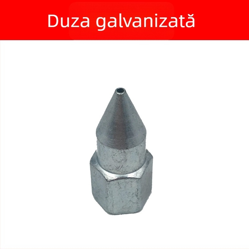 Set accesorii pentru pistol de uns pentru utilizare manuală, electrică și pneumatică, cu duze ascuțite și plate durabile, duză de ungere, furtun de înaltă presiune, cupă din piele și țeavă dură