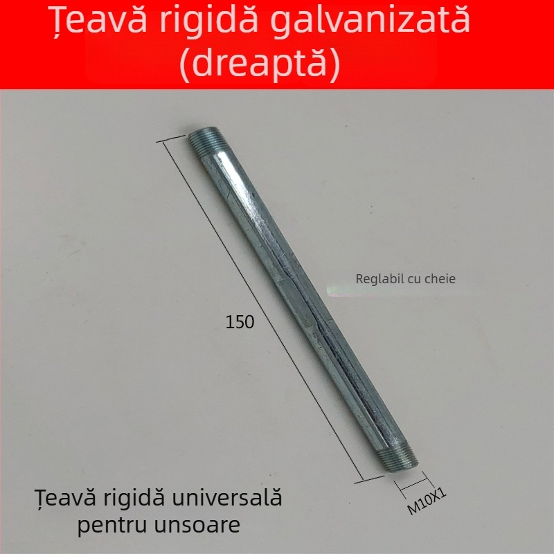 Set accesorii pentru pistol de uns pentru utilizare manuală, electrică și pneumatică, cu duze ascuțite și plate durabile, duză de ungere, furtun de înaltă presiune, cupă din piele și țeavă dură
