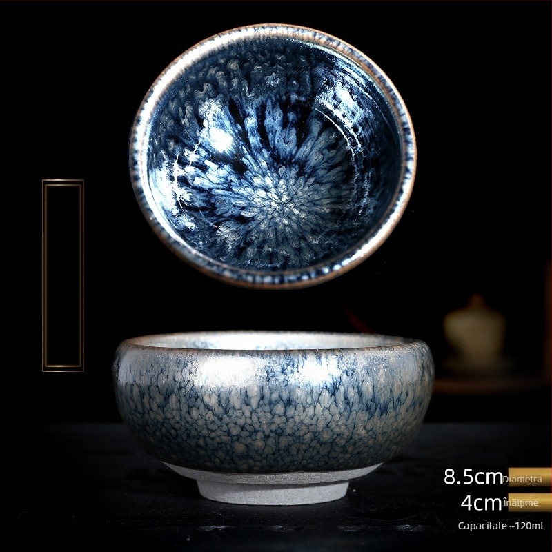 Ceașcă de ceai ceramică — mare, în stiluri Hundred Flowers și Kirin
