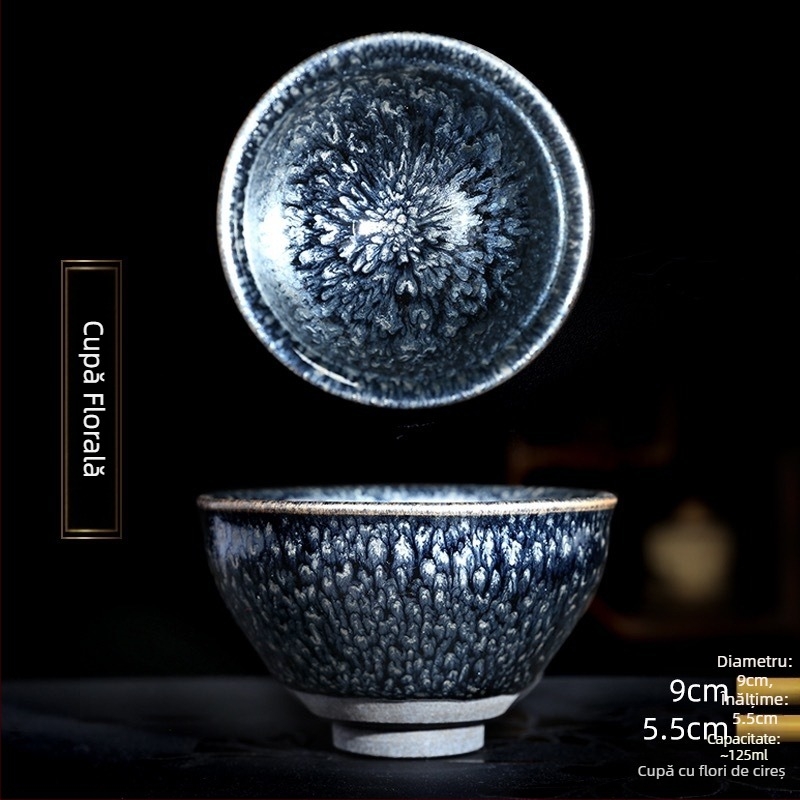Ceașcă de ceai ceramică — mare, în stiluri Hundred Flowers și Kirin