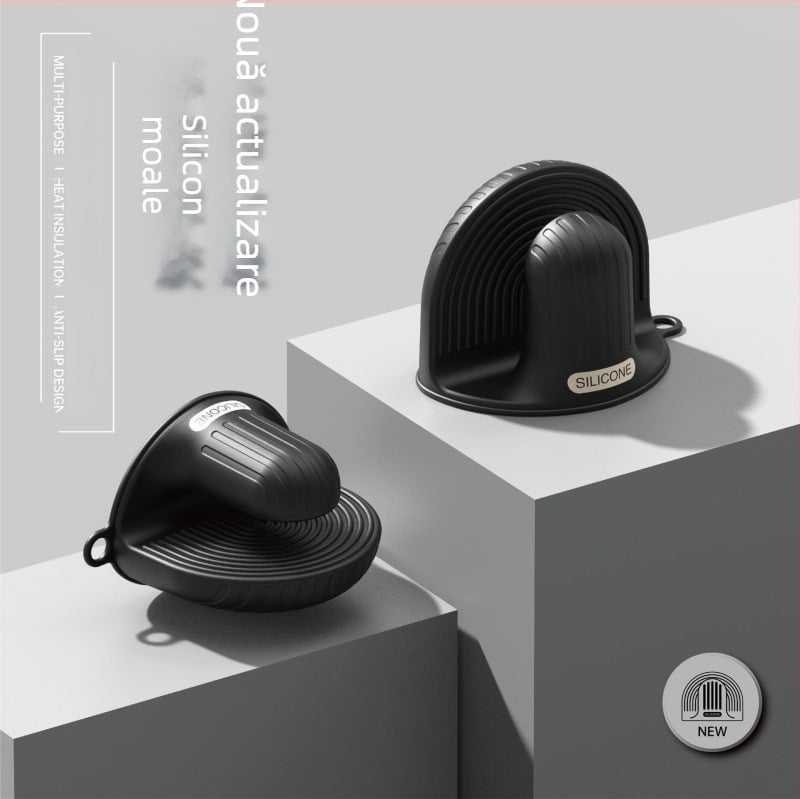 Mănuși din silicon rezistente la temperatură pentru bucătărie, pentru coacere, air fryer și cuptor cu microunde – protecție împotriva arsurilor