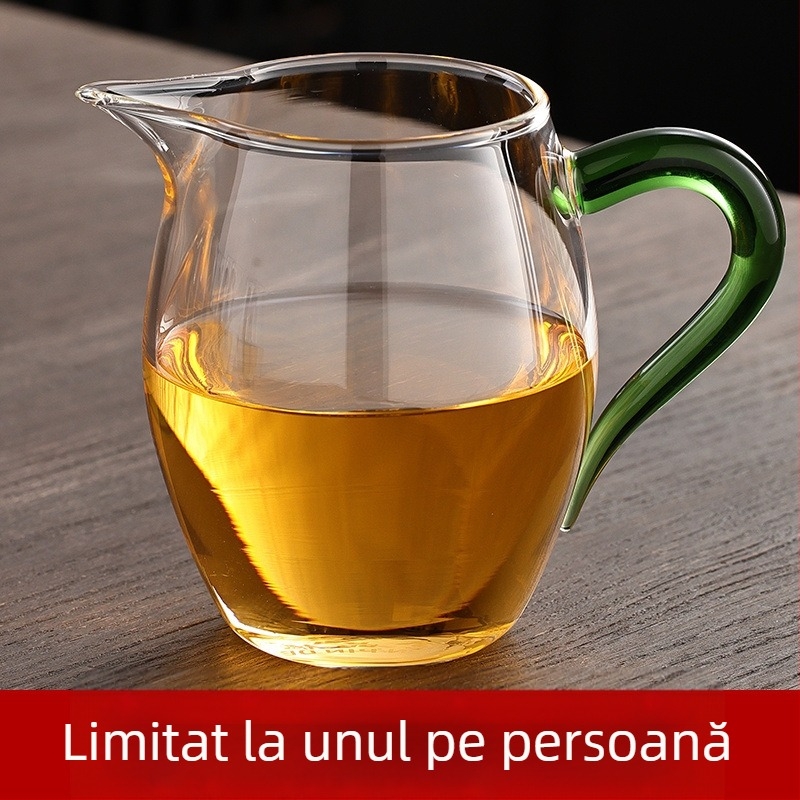 Set din sticlă pentru prepararea ceaiului, corp gros și rezistent la căldură, filtru, set de ceai premium în stil japonez, cană și cești