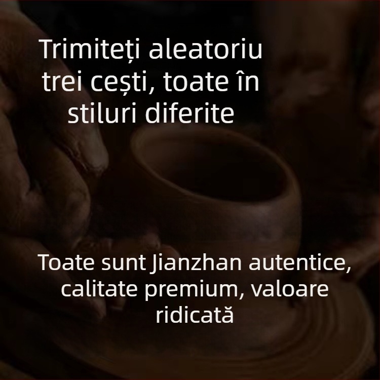 ceașcă de ceai Jianyang Jianzhan autentică, pentru utilizare personală, ceramică cu glazură de cuptor, mare, unisex, porție individuală