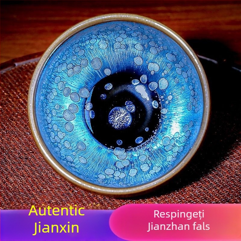 ceașcă de ceai Jianyang Jianzhan autentică, pentru utilizare personală, ceramică cu glazură de cuptor, mare, unisex, porție individuală