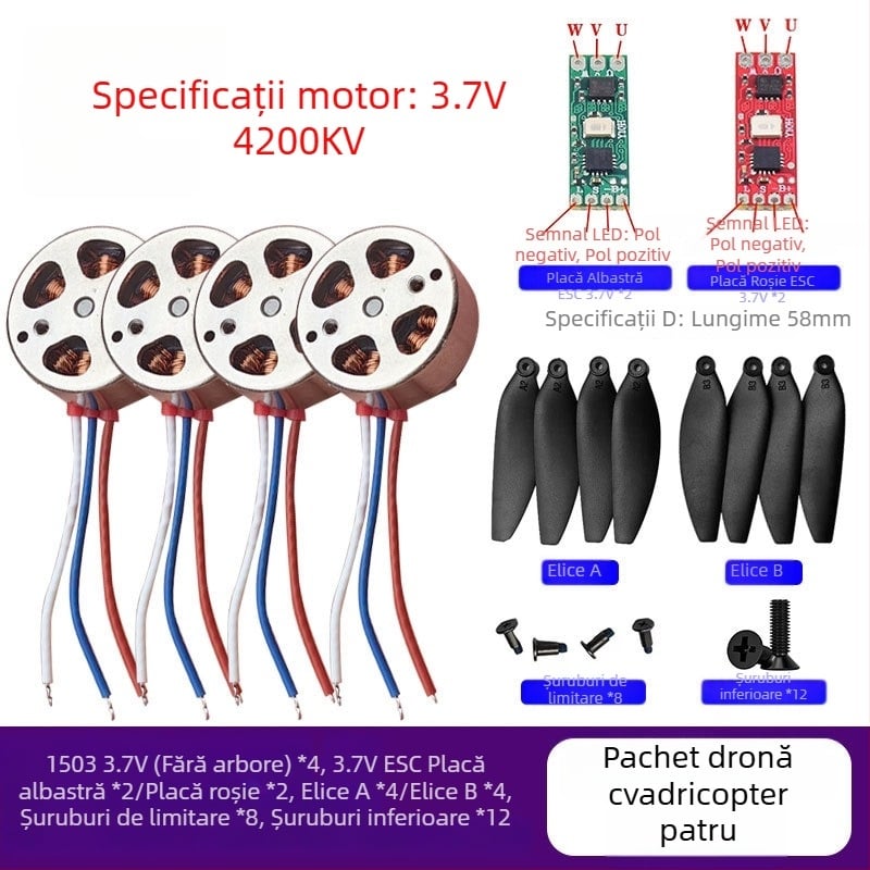 1503 Motor brushless micro pentru dronă – motor pentru model de avion, modificare DIY