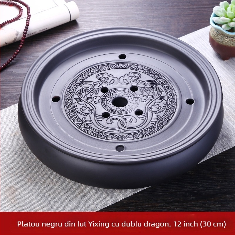 Set Gongfu de ceai Chaoshan din lut purpuriu, ceramică, cu rezervor de apă și platformă pentru infuzare uscată, tavă mică de ceai pentru uz casnic, stil Chinezesc nou