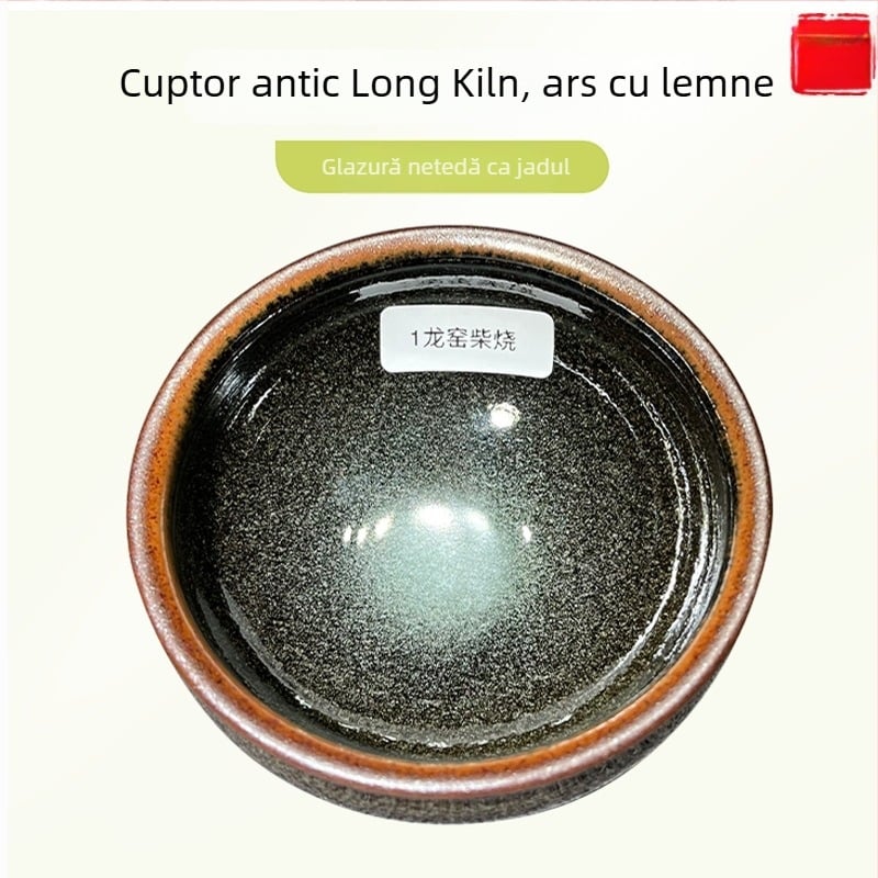 Căniță de ceai din porțelan, realizată manual, arsă în cuptor cu lemn, temperatură înaltă, cadou potrivit pentru ceai
