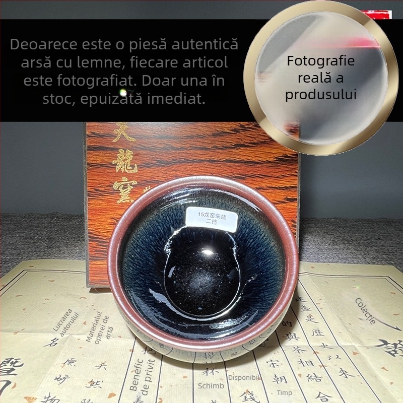 Căniță de ceai din porțelan, realizată manual, arsă în cuptor cu lemn, temperatură înaltă, cadou potrivit pentru ceai