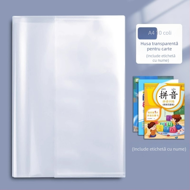 Dis Bear Copertă de carte transparentă – folie protectoare impermeabilă pentru A4/16K