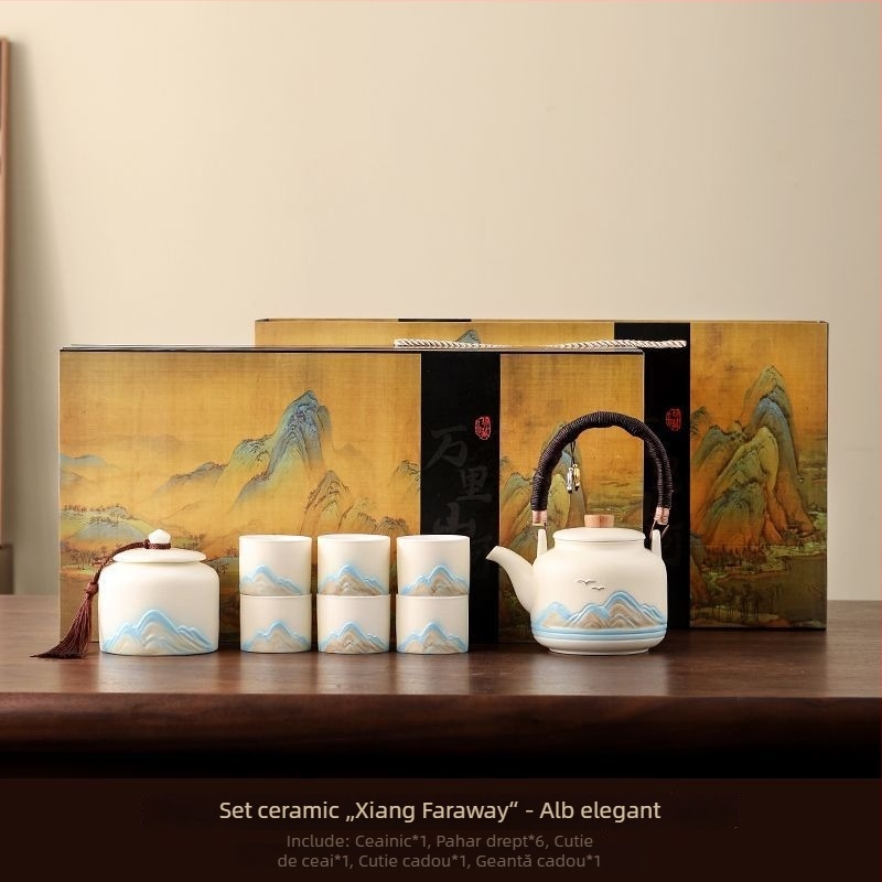 Set ceai Kung Fu inspirat de Orașul Interzis, în stil chinezesc – potrivit pentru Ziua Profesorului, Festivalul Lunii, inaugurări de locuință, nunți și cadouri corporative