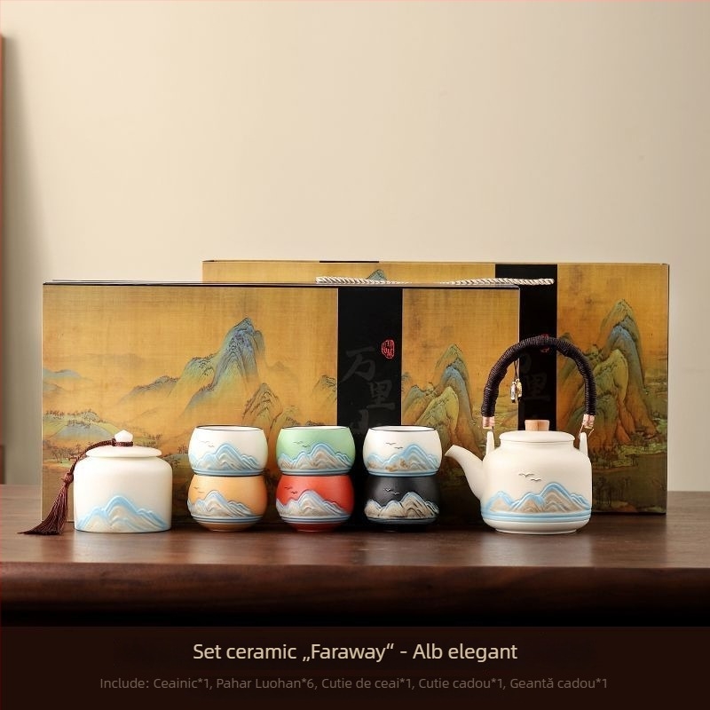 Set ceai Kung Fu inspirat de Orașul Interzis, în stil chinezesc – potrivit pentru Ziua Profesorului, Festivalul Lunii, inaugurări de locuință, nunți și cadouri corporative