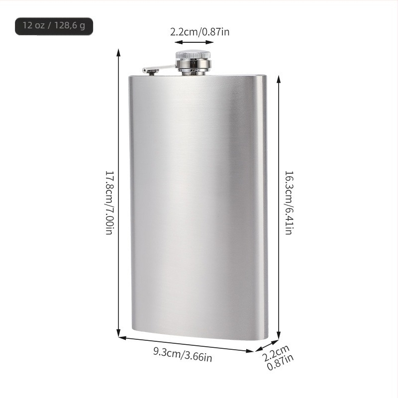 Flacon din oțel inoxidabil, 1–18 oz – recipient portabil pentru vin